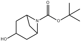 3-羟基-6-氮杂双环[3.1.1]庚烷-6-羧酸叔丁酯,2325666-44-0,结构式