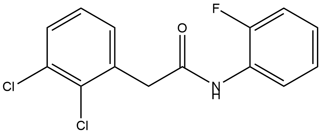 2,3-Dichloro-N-(2-fluorophenyl)benzeneacetamide Structure