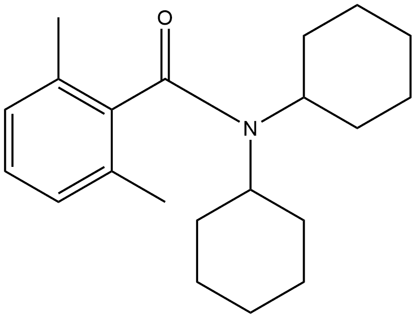 N,N-Dicyclohexyl-2,6-dimethylbenzamide Structure