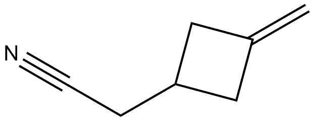 2-(3-methylenecyclobutyl)acetonitrile 结构式