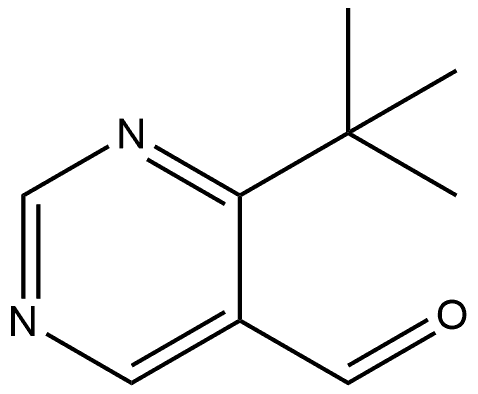 4-(tert-Butyl)pyrimidine-5-carbaldehyde 化学構造式