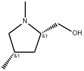 2-Pyrrolidinemethanol, 1,4-dimethyl-, (2S,4S)- Structure