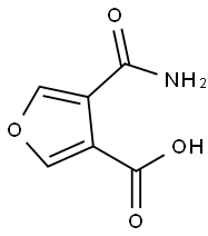 4-carbamoylfuran-3-carboxylic acid Structure