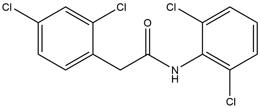 2,4-Dichloro-N-(2,6-dichlorophenyl)benzeneacetamide Structure