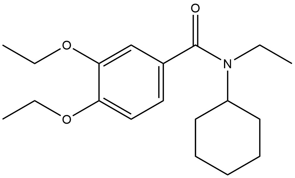 N-Cyclohexyl-3,4-diethoxy-N-ethylbenzamide,2327102-24-7,结构式