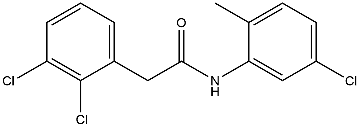 2,3-Dichloro-N-(5-chloro-2-methylphenyl)benzeneacetamide 结构式