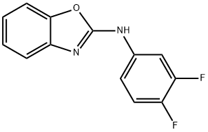 2-Benzoxazolamine, N-(3,4-difluorophenyl)- 结构式