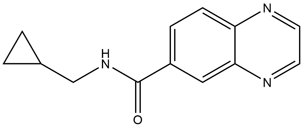 N-(Cyclopropylmethyl)-6-quinoxalinecarboxamide Structure