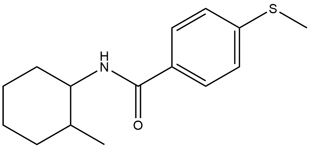 N-(2-Methylcyclohexyl)-4-(methylthio)benzamide Structure