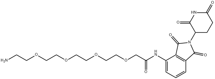 泊马度胺-四聚乙二醇-氨基, 2331259-44-8, 结构式
