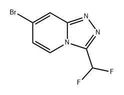 1,2,4-Triazolo[4,3-a]pyridine, 7-bromo-3-(difluoromethyl)- Structure