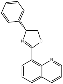 (R)-4-苯基-2-(喹啉-8-基)-4,5-二氢恶唑, 233256-45-6, 结构式