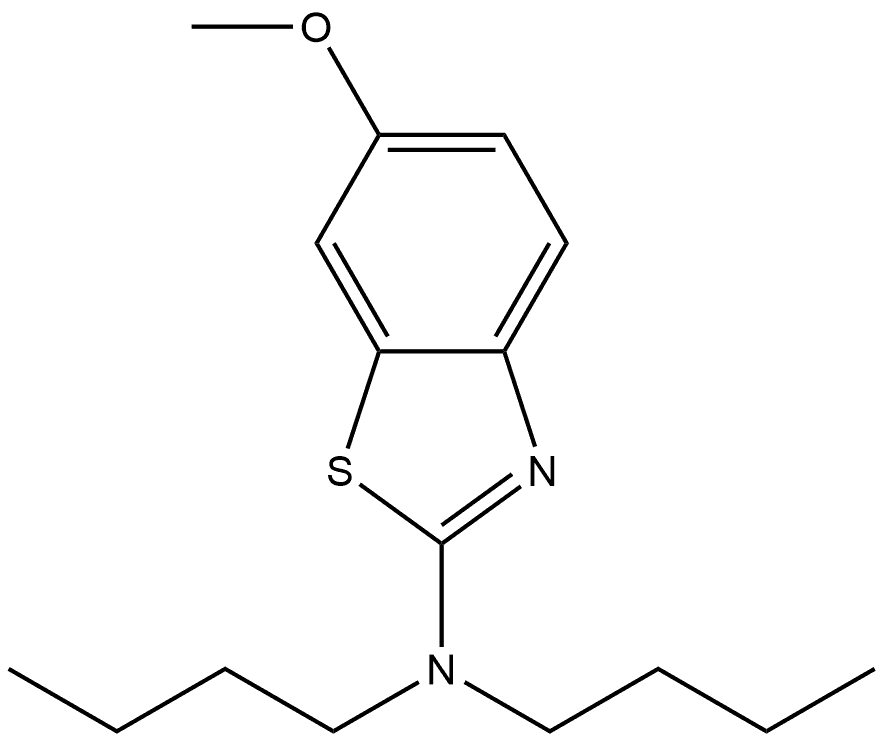 N,N-Dibutyl-6-methoxy-2-benzothiazolamine Struktur