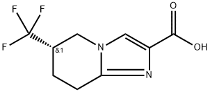 Imidazo[1,2-a]pyridine-2-carboxylic acid, 5,6,7,8-tetrahydro-6-(trifluoromethyl)-, (6S)-|(S)-6-(三氟甲基)-5,6,7,8-四氢咪唑并[1,2-A]吡啶-2-羧酸