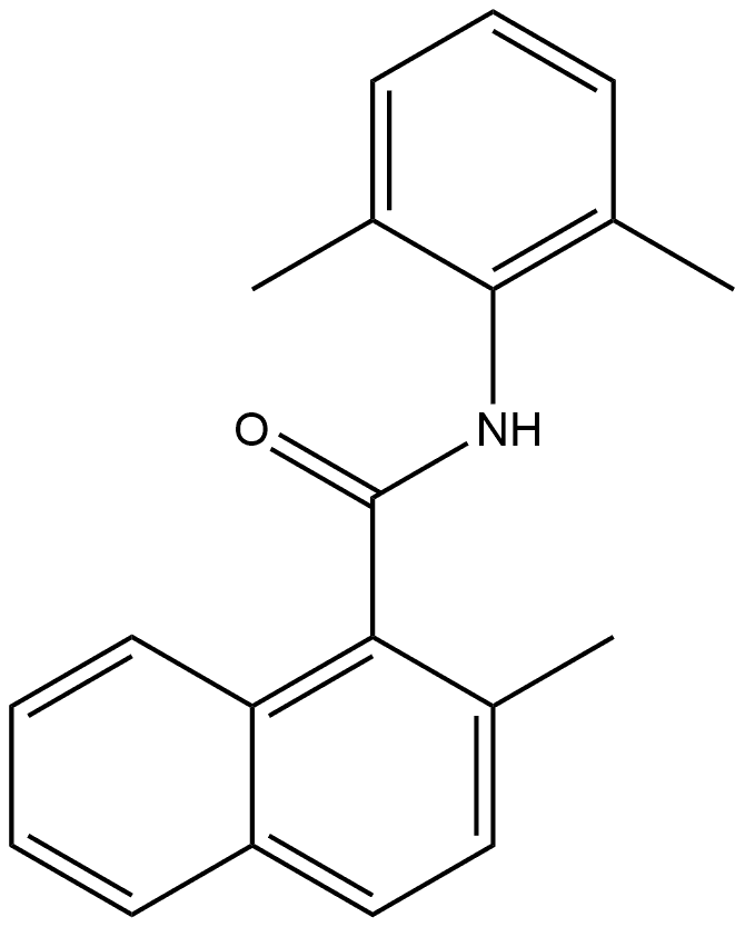 N-(2,6-Dimethylphenyl)-2-methyl-1-naphthalenecarboxamide Structure