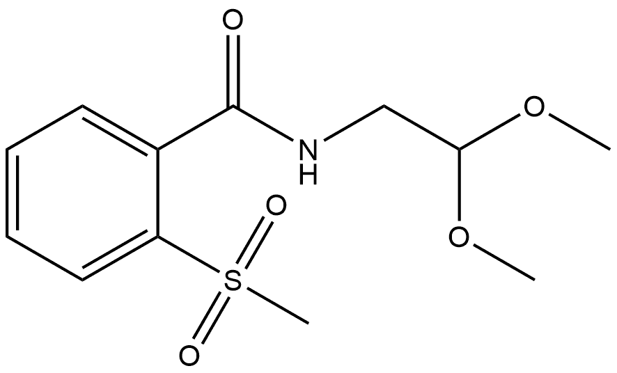 N-(2,2-Dimethoxyethyl)-2-(methylsulfonyl)benzamide Structure