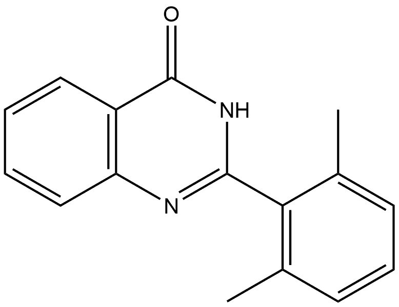2-(2,6-Dimethylphenyl)-4(3H)-quinazolinone 结构式