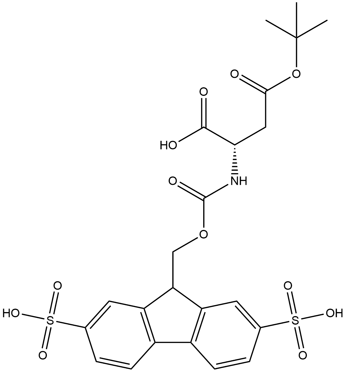 Smoc-Asp(OtBu)-OH Structure