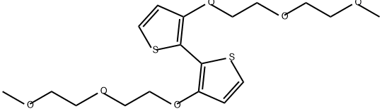 3,3'-双[2-(2-甲氧基乙氧基)乙氧基]-2,2'-联噻吩,2337407-44-8,结构式