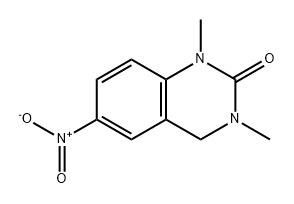 1,3-DIMETHYL-6-NITRO-4H-QUINAZOLIN-2-ONE 结构式