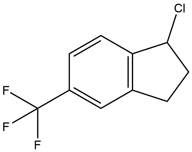 1-chloro-5-(trifluoromethyl)-2,3-dihydro-1H-indene 结构式