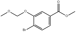 Methyl 4-bromo-3-(methoxymethoxy)benzoate 化学構造式