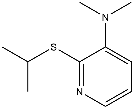 N,N-Dimethyl-2-[(1-methylethyl)thio]-3-pyridinamine 结构式