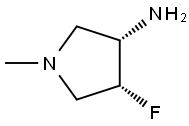 3-Pyrrolidinamine, 4-fluoro-1-methyl-, (3S,4R)-|(3S,4R)-4-氟-1-甲基吡咯烷-3-胺