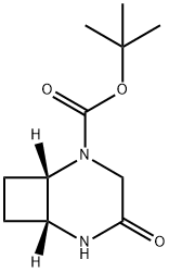 2,5-Diazabicyclo[4.2.0]octane-2-carboxylic acid, 4-oxo-, 1,1-dimethylethyl ester, (1S,6R)- Structure