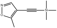 5-甲基-4-((三甲硅基)乙炔基)异噁唑 结构式