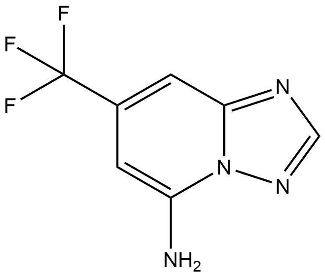 7-(Trifluoromethyl)-[1,2,4]triazolo[1,5-a]pyridin-5-amine Struktur