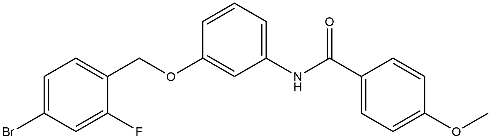N-[3-[(4-Bromo-2-fluorophenyl)methoxy]phenyl]-4-methoxybenzamide Structure