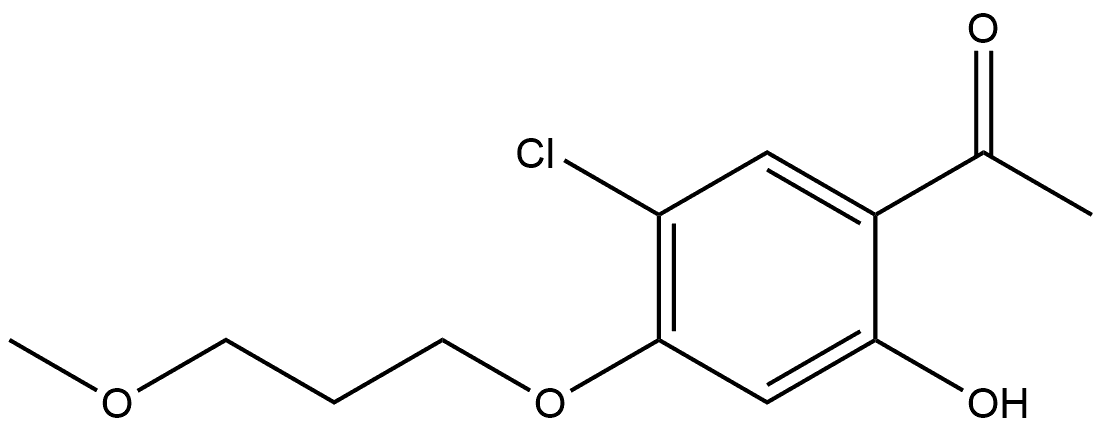 2346451-37-2 Ethanone, 1-[5-chloro-2-hydroxy-4-(3-methoxypropoxy)phenyl]-