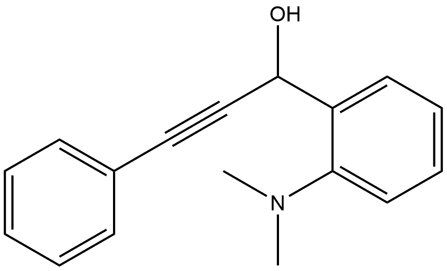 2-(Dimethylamino)-α-(2-phenylethynyl)benzenemethanol Structure