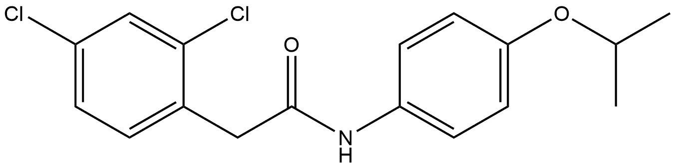 2,4-Dichloro-N-[4-(1-methylethoxy)phenyl]benzeneacetamide Structure