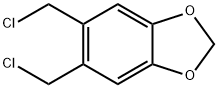 1,3-Benzodioxole, 5,6-bis(chloromethyl)- Struktur