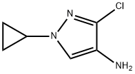 3-氯-1-环丙基-1H-吡唑-4-胺,2347373-91-3,结构式