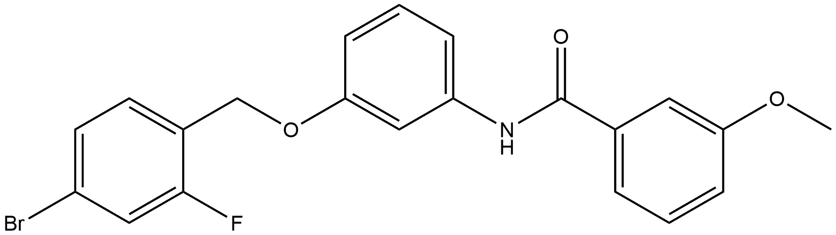 N-[3-[(4-Bromo-2-fluorophenyl)methoxy]phenyl]-3-methoxybenzamide 结构式