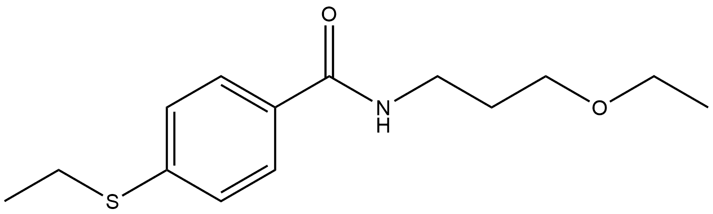 N-(3-Ethoxypropyl)-4-(ethylthio)benzamide Struktur