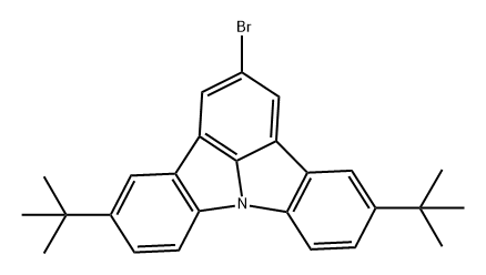 2-溴-5,11-二叔丁基吲哚[3,2,1-JK]咔唑,2348500-70-7,结构式