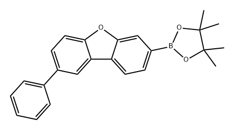 Dibenzofuran, 2-phenyl-7-(4,4,5,5-tetramethyl-1,3,2-dioxaborolan-2-yl)- Struktur