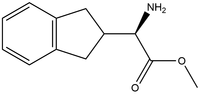 methyl (R)-2-amino-2-(2,3-dihydro-1H-inden-2-yl)acetate Struktur