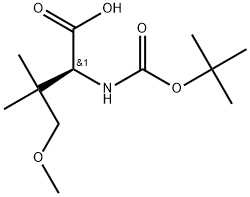 N-[(1,1-Dimethylethoxy)carbonyl]-O,3,3-trimethyl-L-homoserine Struktur