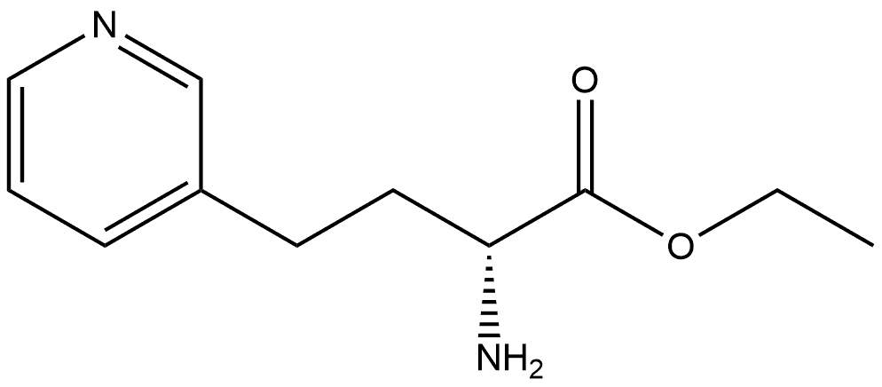 ethyl (R)-2-amino-4-(pyridin-3-yl)butanoate Struktur