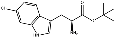 L-Tryptophan, 6-chloro-, 1,1-dimethylethyl ester Struktur