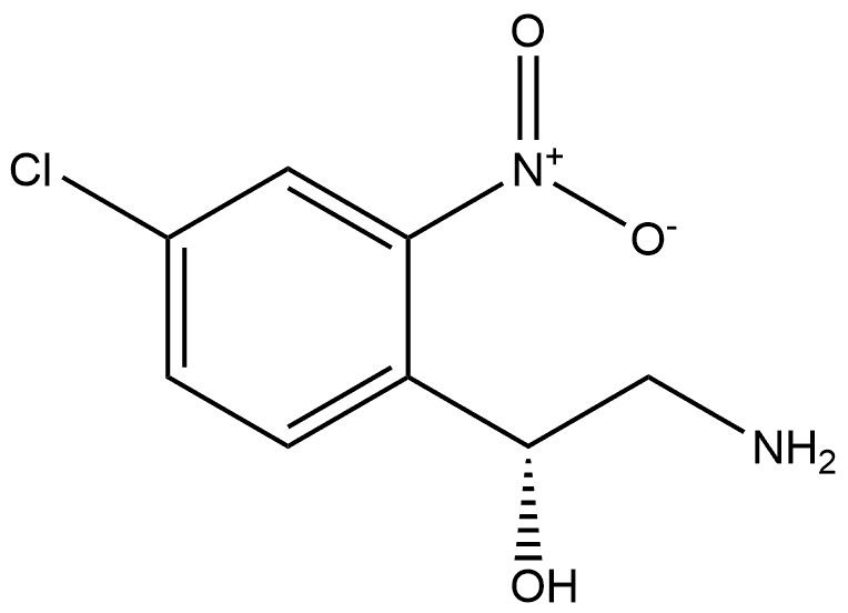 (R)-2-amino-1-(4-chloro-2-nitrophenyl)ethan-1-ol Struktur