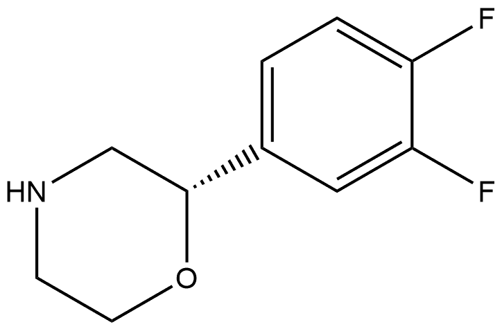 (2S)-2-(3,4-Difluorophenyl)morpholine Struktur