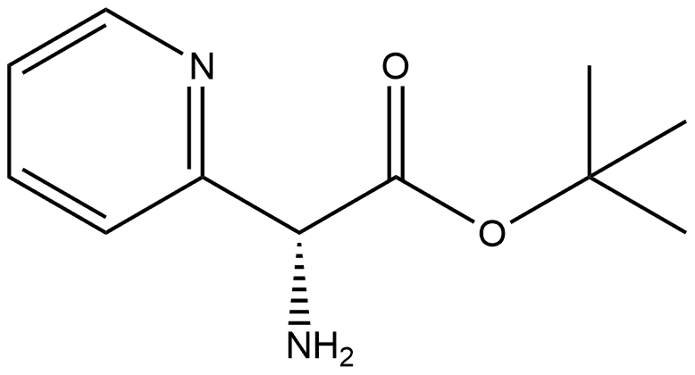 (R)-Pyridin-2-yl-glycine tert-butyl ester 结构式
