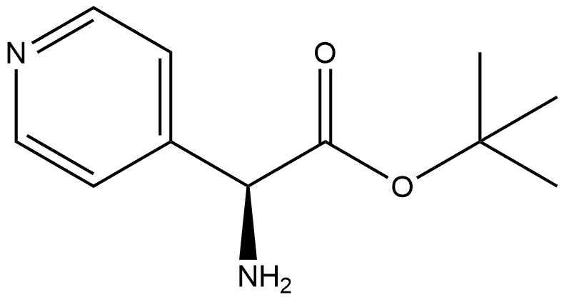 (S)-Pyridin-4-yl-glycine tert-butyl ester 结构式