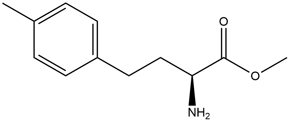 methyl (S)-2-amino-4-(p-tolyl)butanoate 结构式